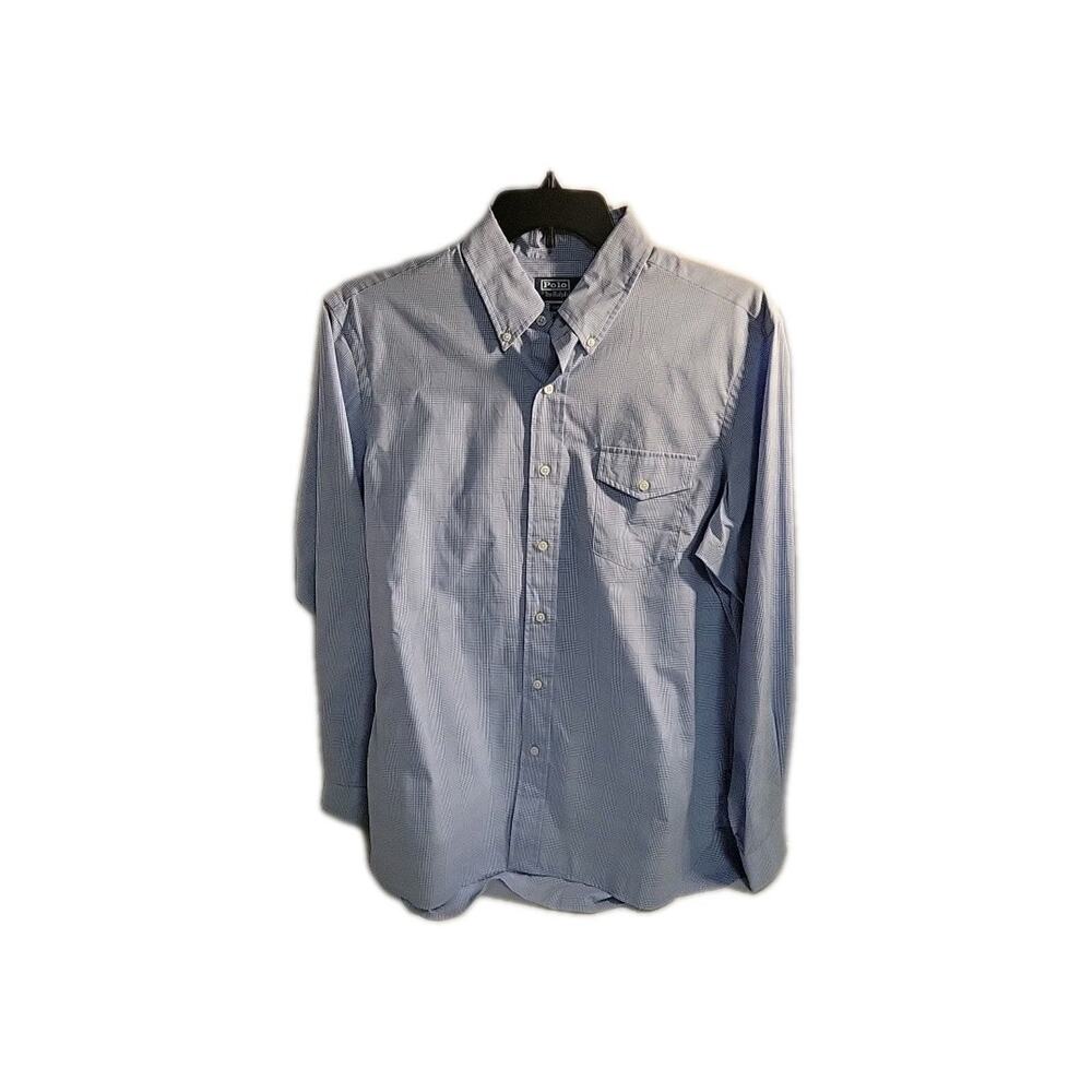 Polo Ralph Lauren Men's Classic lt Blue Polo Large Long Sleeve